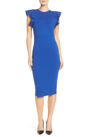Women's Felicity & Coco Ruffle Sheath Dress - Blue