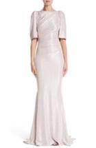 Women's Talbot Runhof Metallic Cloque Mermaid Gown - Pink