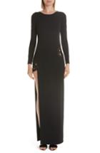 Women's Haney Gia Side Slit Gown - Black