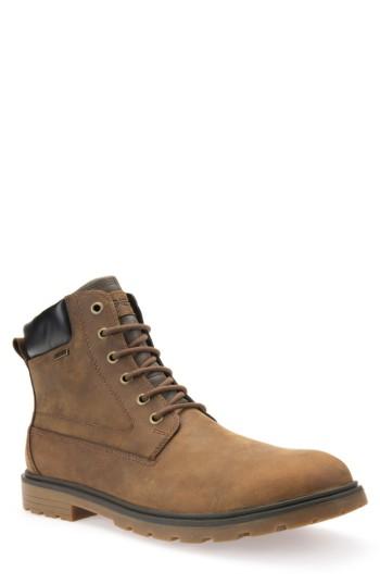 Men's Geox Makim Waterproof Plain Toe Boot .5us / 46eu - Brown