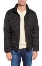 Men's Schott Nyc Cafe Racer Quilted Down Hooded Jacket