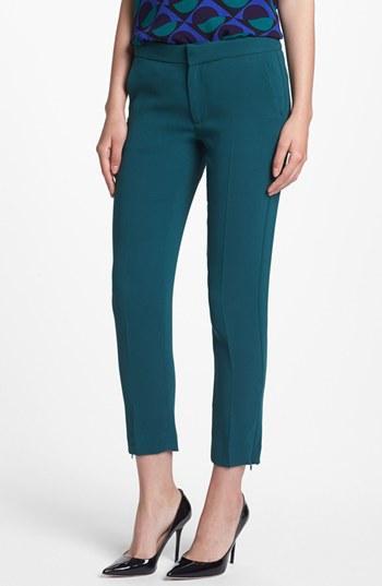 Marc By Marc Jacobs 'sparks' Crepe Pants Womens Teal Goblet