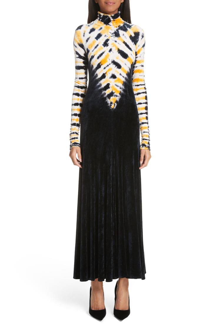 Women's Proenza Schouler Tie Dye Velvet Gown