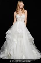 Women's Hayley Paige Chantelle Strapless Lace & Tulle Ballgown, Size In Store Only - White