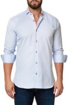 Men's Maceoo Trim Fit Dot Print Sport Shirt (m) - Blue