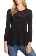 Women's Halogen Tiered Sweater - Black