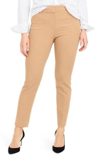 Petite Women's J.crew Cameron Four Season Crop Pants P - Beige
