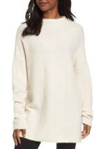 Women's Eileen Fisher Cashmere Blend Tunic Sweater, Size - Ivory