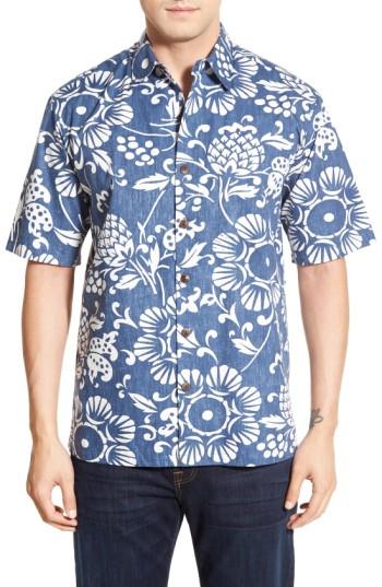Men's Kahala 'dukes Par' Regular Fit Sport Shirt - Blue