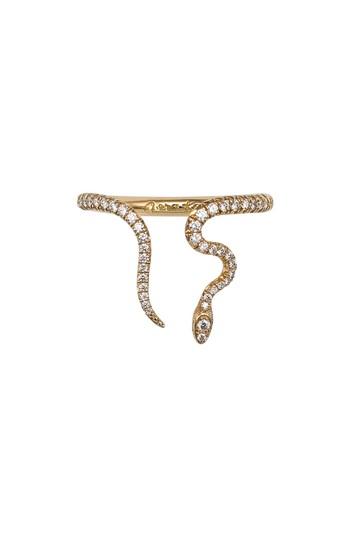 Women's Nora Kogan Alexandra Diamond Snake Ring