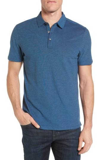 Men's Robert Barakett Richardson Fit Polo, Size Large - Blue
