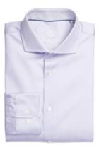 Men's Bugatchi Trim Fit Dot Jacquard Dress Shirt .5 - Purple