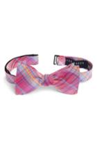 Men's Ted Baker London Plaid Silk Tie, Size - Pink