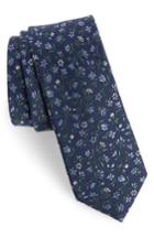 Men's The Tie Bar Flower Fields Silk Tie, Size - Blue