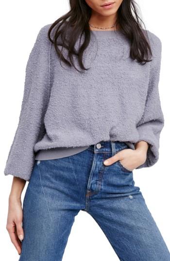 Women's Free People Found My Friend Sweatshirt, Size - Grey