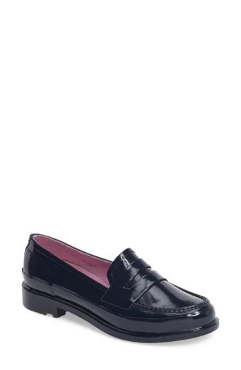 Women's Hunter Original Waterproof Rubber Penny Loafer M - Blue
