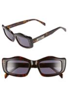 Women's Moschino 51mm Rectangle Sunglasses -