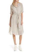 Women's The Great. The Trolley Floral Print Midi Dress - Ivory