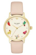 Women's Kate Spade New York Metro Novelty Leather Strap Watch, 34mm