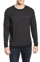 Men's Travis Mathew Lanegan Long Sleeve T-shirt, Size - Black