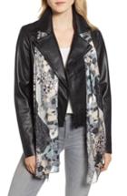 Women's Echo Tiled Together Silk Scarf, Size - Black
