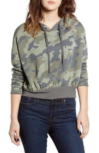 Women's Bp. Crop Hoodie, Size - Green