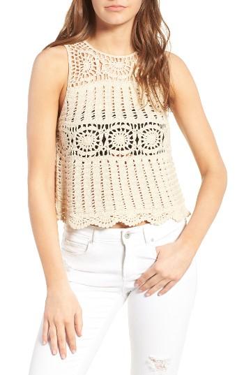 Women's Astr Noelle Crochet Tank