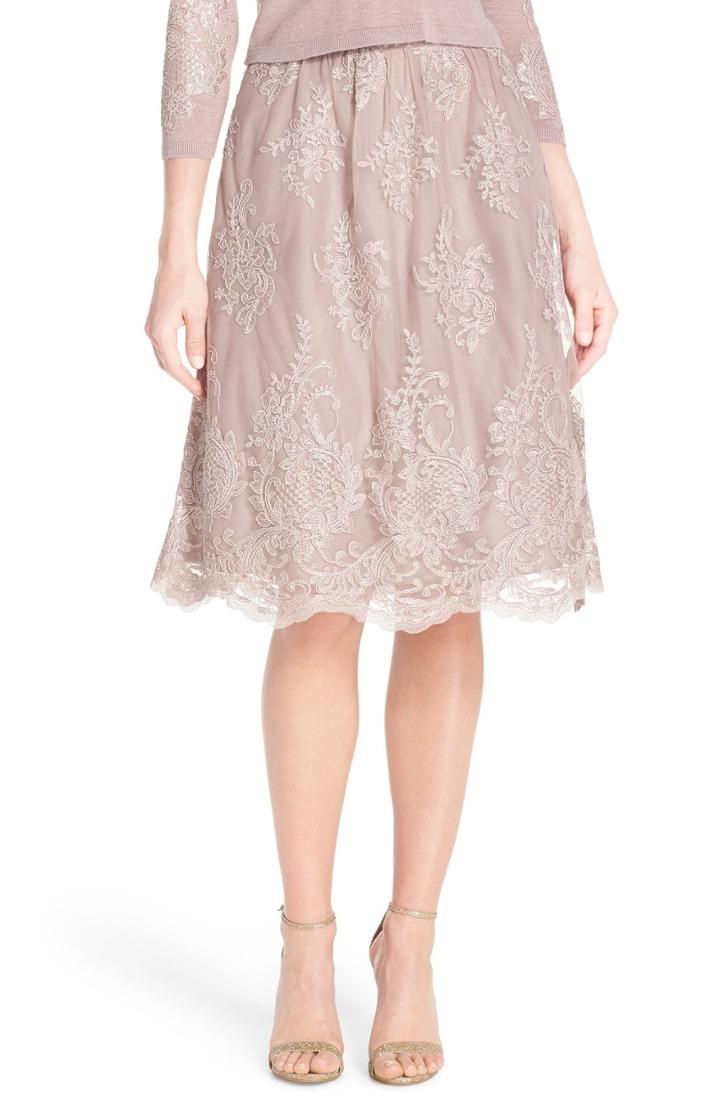 Women's Jenny Yoo Arianna Lace Skirt - Purple