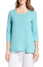 Women's Eileen Fisher Organic Cotton Top - Blue/green