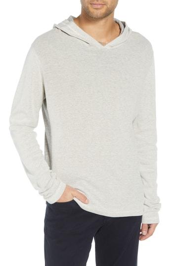 Men's Vince Regular Fit Thermal Hoodie - White