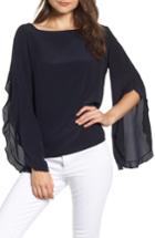 Women's Bailey 44 Thesis Ruffle Angel Sleeve Silk Top - Blue