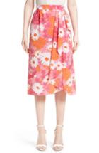 Women's Michael Kors Floral Print Silk Wrap Skirt