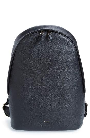 Men's Paul Smith City Webbing Leather Backpack -