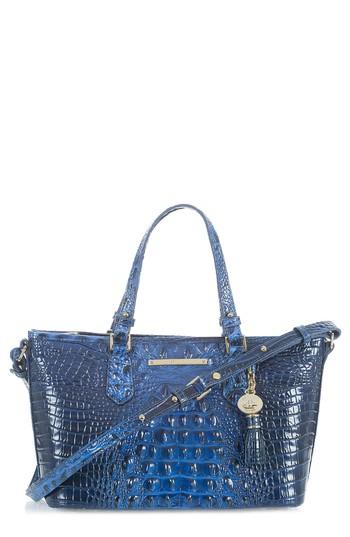 Brahmin Melbourne Mini Asher Leather Tote - Green