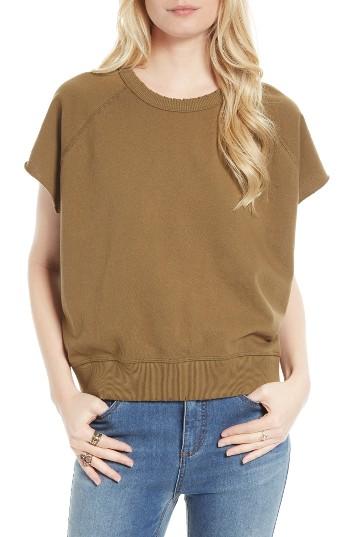 Women's Free People Short Sleeve Pullover - Green
