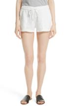 Women's Joie Fosette Linen Drawstring Shorts, Size - White