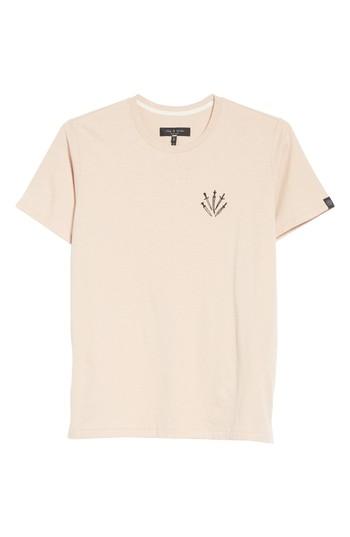 Men's Rag & Bone Dagger Embroidered T-shirt - Pink