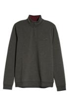 Men's Ted Baker London Peper Trim Fit Half Zip Pullover (l) - Grey