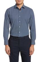 Men's Nordstrom Men's Shop Trim Fit Dress Shirt 32/33 - Blue