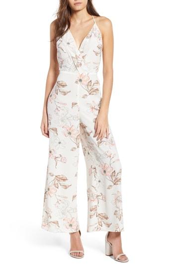 Women's Surplice Jumpsuit, Size - Black