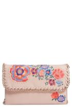 Topshop Chester Floral Faux Leather Crossbody Bag -