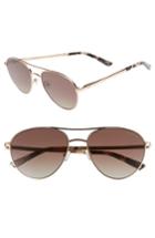 Women's Ted Baker London 55mm Aviator Sunglasses - Rose