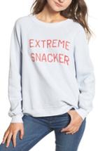 Women's Wildfox Extreme Snacker Sweatshirt - Blue