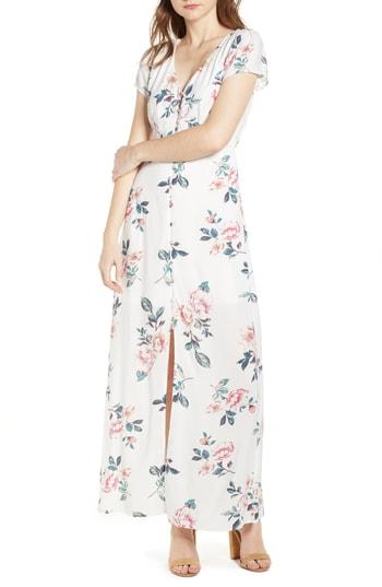 Women's Row A Button Front Maxi Dress - Ivory