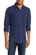 Men's Faherty Check Sport Shirt, Size - Blue