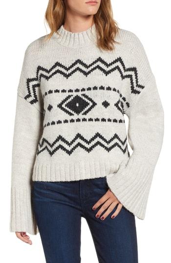 Women's Cupcakes And Cashmere Slouchy Jacquard Sweater
