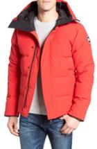 Men's Canada Goose 'macmillan' Slim Fit Hooded Parka, Size - Red