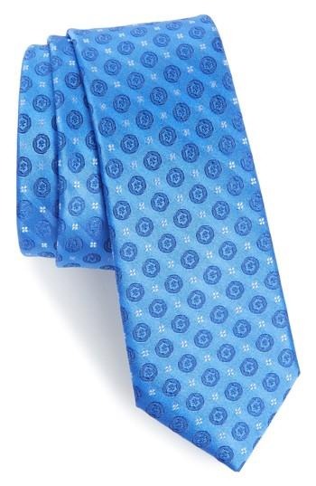Men's Calibrate Modern Medallion Silk Skinny Tie
