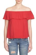 Women's 1.state Ruffle Off The Shoulder Top