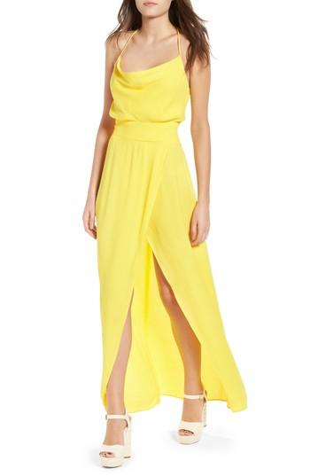 Women's Afrm Rain Maxi Dress - Metallic